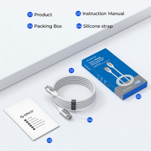 کابل شارژ USB-C به USB-C اوریکو مدل CDX-100CC طول 1 متر توان 100 وات