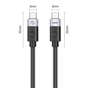 کابل شارژ USB-C به USB-C اوریکو مدل CDX-100CC طول 1 متر توان 100 وات