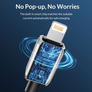 کابل شارژ USB به لایتنینگ اوریکو مدل GQZ12-20 طول 2 متر توان 12 وات