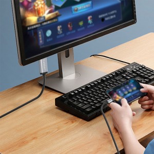 کابل تبدیل Type-C به HDMI ارلدام مدل W34 طول 2 متر
