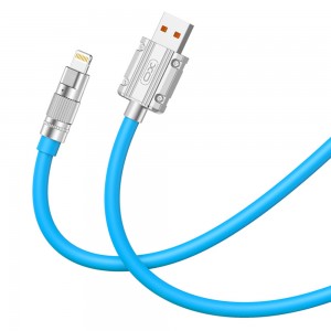 کابل شارژ USB به لایتنینگ ایکس او NB-227 طول 1.2 متر توان 6 آمپر