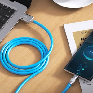 کابل شارژ USB به لایتنینگ ایکس او NB-227 طول 1.2 متر توان 6 آمپر