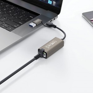 کابل تبدیل USB-C/USB-A به LAN ایکس او مدل XO-HUB018