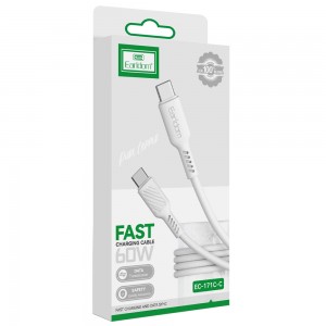 کابل شارژ USB-C به USB-C ارلدام مدل EC-171C-C طول 1 متر توان 60 وات