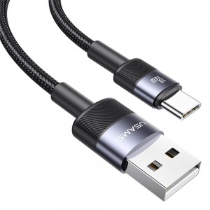 کابل شارژ USB به Type-C یوسمز مدل SJ718 طول 1.2 متر توان 3 آمپر