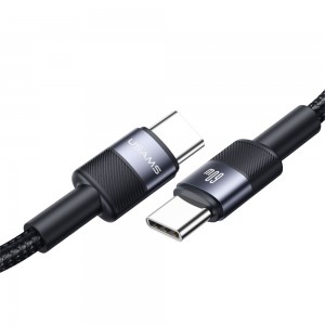 کابل شارژ USB-C به USB-C یوسمز مدل SJ724  طول 1.2 متر توان 60 وات