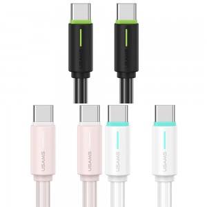 کابل شارژ USB-C به USB-C یوسمز مدل SJ734  طول 1 متر توان 60 وات