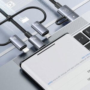 کابل شارژ سه سر یوسمز SJ737 طول 1.2 متر توان 240 وات