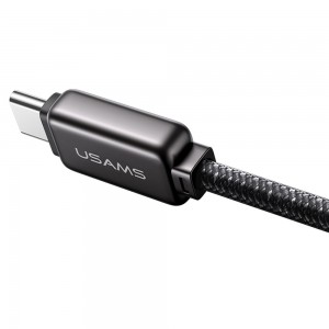 کابل شارژ USB-C به USB-C یوسمز مدل SJ744  طول 1.2 متر توان 100 وات