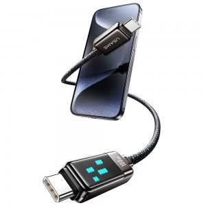 کابل شارژ USB-C به USB-C یوسمز مدل SJ744  طول 1.2 متر توان 100 وات