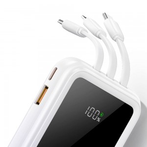 پاوربانک یوسمز مدل CD193 ظرفیت 10000 توان 22.5 وات با کابل متصل