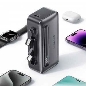پاوربانک یوسمز مدل CD233 ظرفیت 4500 توان 20 وات با کابل متصل