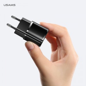 شارژر دیواری یوسمز مدل USAMS-XFK توان 20 وات با کابل تایپ سی به لایتنینگ