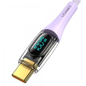 کابل شارژ USB-C به USB-C یوسمز مدل SJ590  طول 1.2 متر توان 100 وات