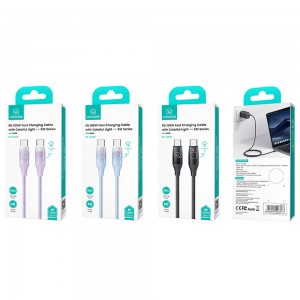 کابل شارژ USB-C به USB-C یوسمز مدل SJ640  طول 1.2 متر توان 100 وات