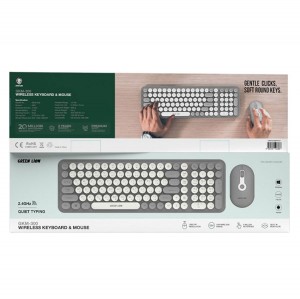 کیبورد و ماوس بی سیم گرین لاین مدل Green Lion GKM-300