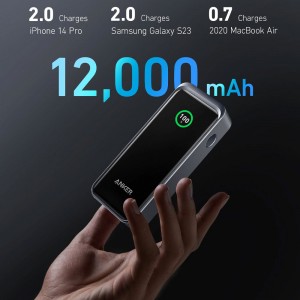 پاوربانک انکر Prime مدل A13350 ظرفیت 12000 میلی آمپر توان 130 وات