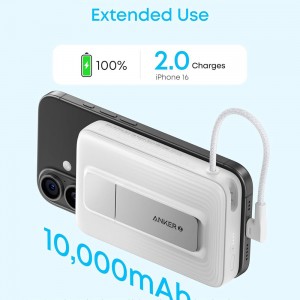 پاوربانک مگنتی انکر Zolo مدل A1685 ظرفیت 10000 توان 30 وات