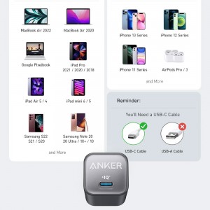 شارژر دیواری انکر مدل Anker Zolo A2698 توان 30 وات