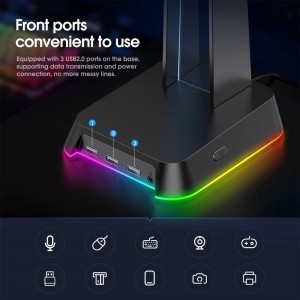 پایه نگهدارنده هدفون گیمینگ اونیکوما مدل ST2 RGB