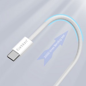 کابل شارژ USB-C به USB-C ارلدام مدل EC-196C-C طول 1 متر توان 60 وات