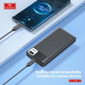 کابل شارژ USB-C به USB-C ارلدام مدل EC-194C-C طول 3 متر توان 60 وات