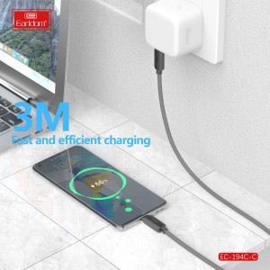 کابل شارژ USB-C به USB-C ارلدام مدل EC-194C-C طول 3 متر توان 60 وات