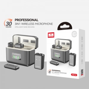 میکروفون یقه‌ای بی سیم ارلدام مدل MC14 دوکاربره تایپ سی و لایتنینگ