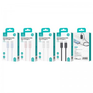 کابل شارژ USB-C به USB-C یوسمز مدل SJ696 طول 2 متر توان 60 وات