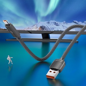 کابل شارژ USB به micro USB ارلدام مدل EC-187M طول 1 متر توان 2.4 آمپر