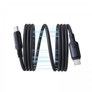 کابل شارژ USB-C به USB-C بیسوس مدل PicoGo P10376800121-00 طول 1 متر توان 240 وات