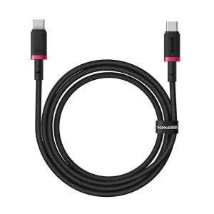 کابل شارژ USB-C به USB-C بیسوس مدل Dura P10377803U01-01 طول 1 متر توان 100 وات
