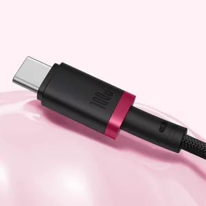 کابل شارژ USB-C به USB-C بیسوس مدل Dura P10377803U01-01 طول 1 متر توان 100 وات