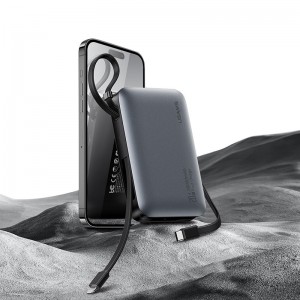 پاوربانک یوسمز مدل CD228 ظرفیت 10000 توان 20 وات با کابل متصل