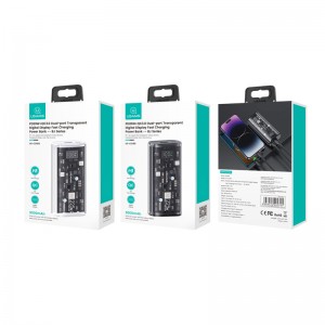 پاوربانک یوسمز شفاف مدل CD189 ظرفیت 9000 توان 22.5 وات