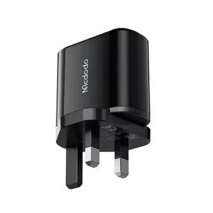 شارژر دیواری دو پورت مک دودو CH-7232 توان 20 وات با کابل تایپ سی به تایپ سی