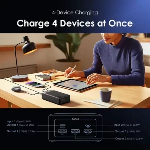 پاوربانک اورایمو مدل OPB-7400Q ظرفیت 40000 میلی آمپر توان 22.5 وات