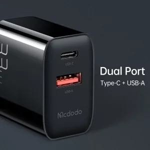 شارژر دیواری دو پورت مک دودو CH-092 توان 33 وات