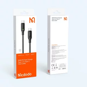 کابل شارژ USB-C به USB-C مک دودو مدل CA-273 طول 1.2 متر توان 100 وات