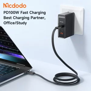 کابل شارژ USB-C به USB-C مک دودو مدل CA-447 طول 1.2 متر توان 100 وات