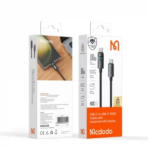 کابل شارژ USB-C به USB-C مک دودو مدل CA-561 طول 1.2 متر توان 100 وات