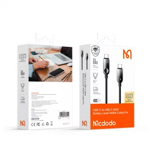 کابل شارژ USB-C به USB-C مک دودو مدل CA-478 طول 1.2 متر توان 60 وات