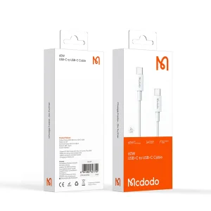 کابل شارژ USB-C به USB-C مک دودو مدل CA-277 طول 1.2 متر توان 60 وات