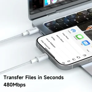 کابل شارژ USB-C به USB-C مک دودو مدل CA-277 طول 1.2 متر توان 60 وات