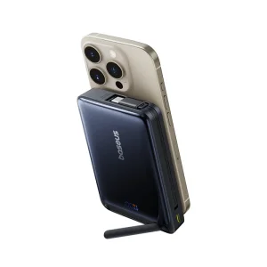 پاوربانک مگنتی بیسوس مدل Nomos Qi2 P10078800123-00 ظرفیت 10000 توان 45 وات