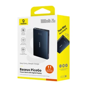 پاوربانک بیسوس مدل PicoGo PPPG-1W20 ظرفیت 10000 میلی آمپر توان 20 وات