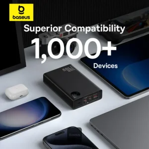 پاوربانک بیسوس مدل Adaman PPADM140 ظرفیت 24000 میلی آمپر توان 140 وات