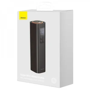 پمپ باد و چراغ قوه بیسوس مدل Super Mini Inflator Pump BS-CG003