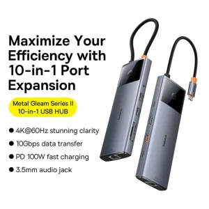 هاب تایپ سی 10 پورت بیسوس Baseus BS-OH084 B00061800813-00