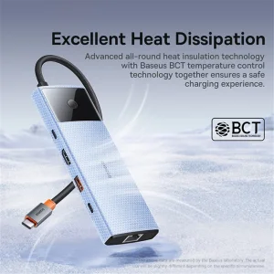 هاب تایپ سی 10 پورت بیسوس Baseus BS-OH084 B00061800813-00